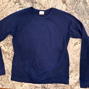 Athleta Navy Long Sleeve Top